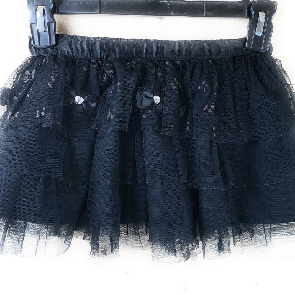 Trissi Tulle Layered Black‎ Skirt